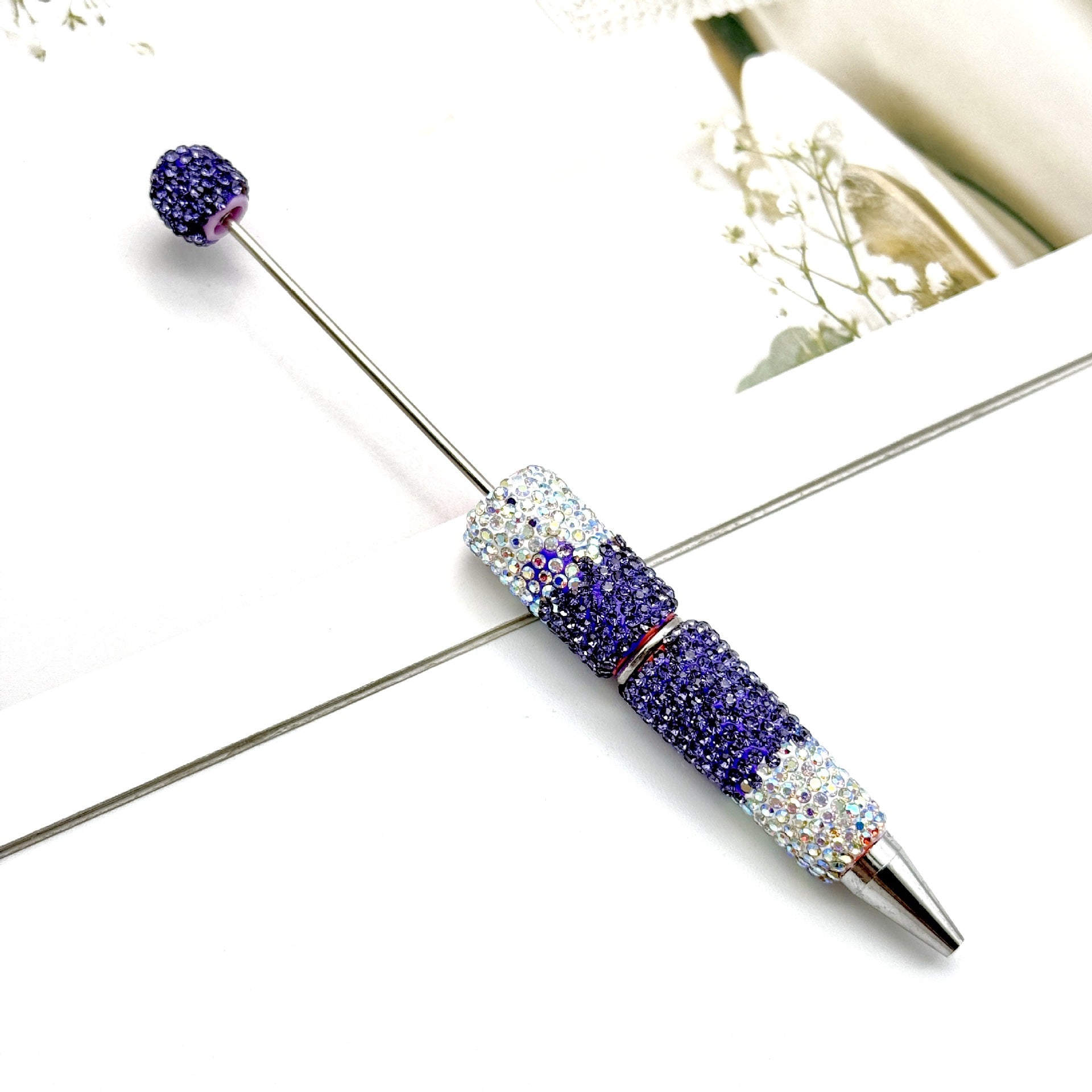 Wholesale DIY gradient full drill pen diamond beadable pen